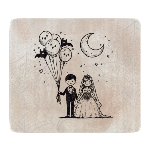 Spooky Little Couple Schneidebrett (Vorderseite)