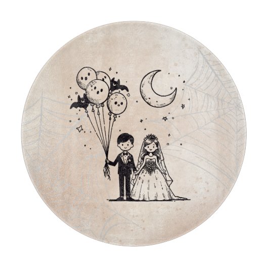 Spooky Little Couple Schneidebrett (Vorderseite)