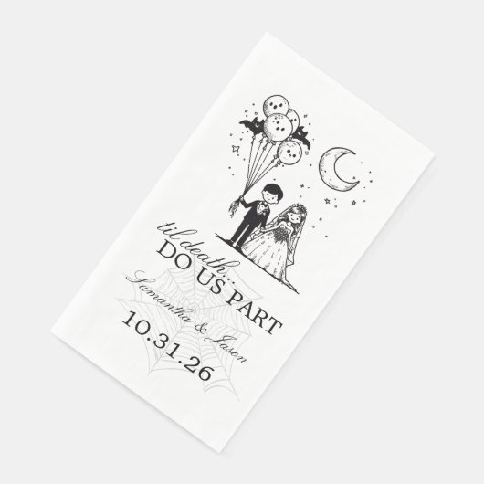 Spooky Little Couple Serviette (Ecke)