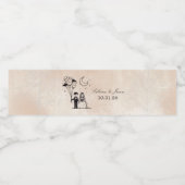 Spooky Little Couple Wasserflaschenetikett (Einzelnes Label)