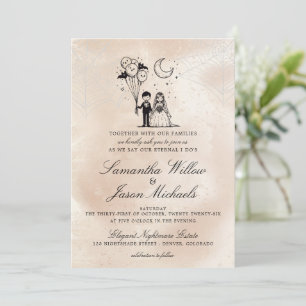 Spooky Little Couple Wedding Einladung