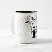 Spooky Little Couple Zweifarbige Tasse (Vorderseite Links)
