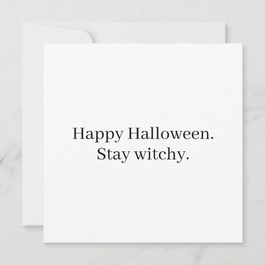 Spooky Little Ms. Witch Karte (Rückseite)