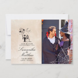 Spooky Little Save the Date Card