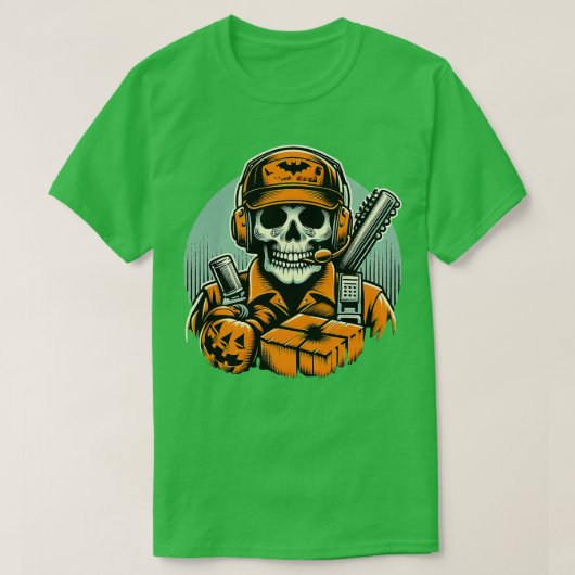 Spooky Logistics Manager Funny Halloween Hexe T-Shirt (Design vorne)