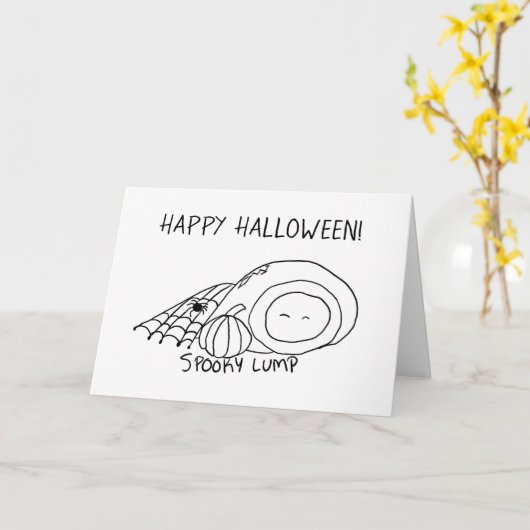 Spooky Lump Karte (Gelbe Blume)