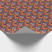 Spooky Malti Tzu Hund Halloween Hexe und Pumpkin Geschenkpapier (Ecke)