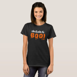 Spooky Mama Boo Orange Halloween Familie T-Shirt