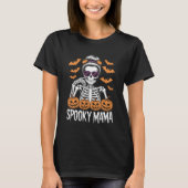 Spooky Mama Cool Halloween Skeleton T-Shirt (Vorderseite)