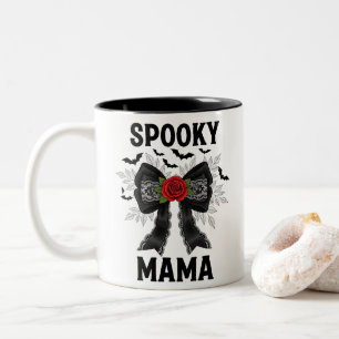 Spooky Mama Coquette Halloween Zweifarbige Tasse