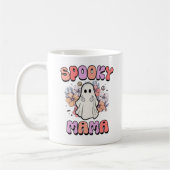 Spooky Mama Funny Halloween Ghost Kaffeetasse (Links)
