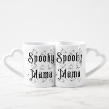 Spooky Mama Ghost Mother Day LGBTQCoffee Tasse Set