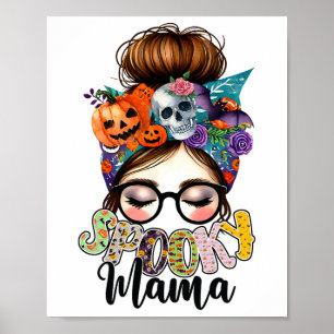 Spooky Mama Halloween Mama Party Kostüm Poster