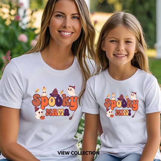 Spooky Mama Halloween Mommy and Me Matching T-Shirt
