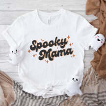 Spooky Mama Halloween Retro Text Design