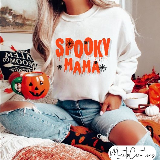 Spooky Mama Halloween sweatshirt, spooky season Sweatshirt