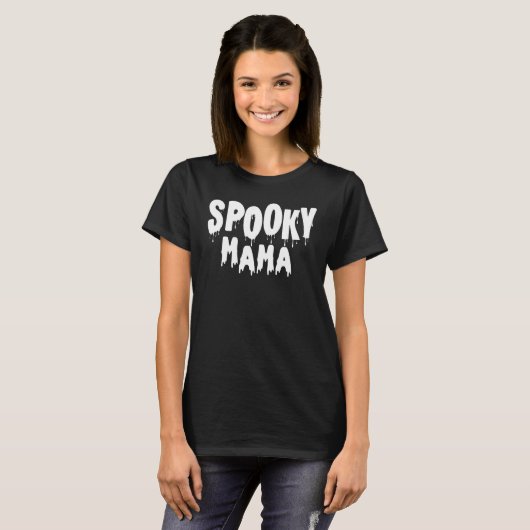 Spooky Mama Halloween T-Shirt (Vorne ganz)