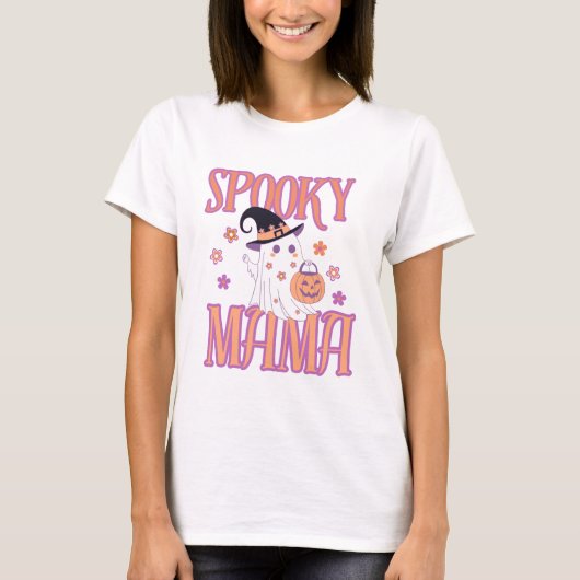 Spooky Mama Halloween Tshirt (Vorderseite)
