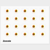 Spooky Mama Herz-Aufkleber (Blatt)