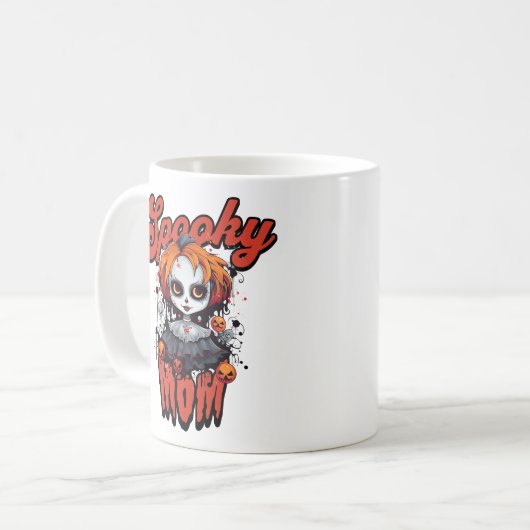 Spooky-Mama Kaffeetasse (Vorderseite Links)