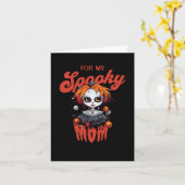 Spooky-Mama Karte (Gelbe Blume)