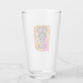 Spooky Mama - Messy Bun Skull Glas (Rückseite)