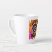 Spooky Mama - Messy Bun Skull Milchtasse (Linke Ecke)