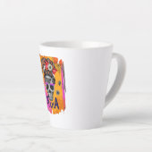 Spooky Mama - Messy Bun Skull Milchtasse (Rechte Ecke)