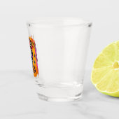Spooky Mama - Messy Bun Skull Schnapsglas (Rechts)