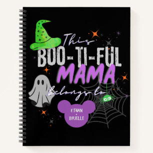 Spooky Mama Personalisiert-Notebook Halloween-Ge Notizblock