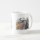 Spooky Mama – Süßes Halloween für Mütter Kaffeetasse (VorderseiteRechts)