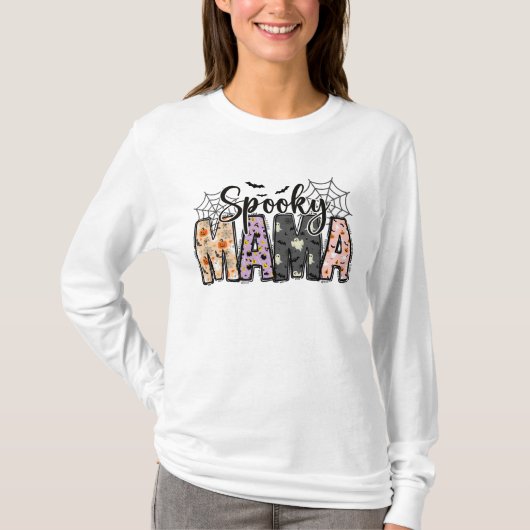 Spooky Mama – Süßes Halloween für Mütter T-Shirt (Vorderseite)