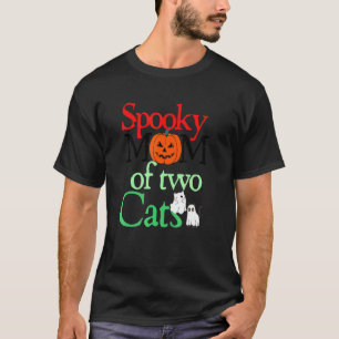 Spooky Mama von zwei Katzen Halloween CatMother Gr T-Shirt
