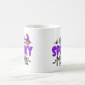 Spooky Mama Zitat Halloween Pumpkin und Spike Kaffeetasse (Mittel)