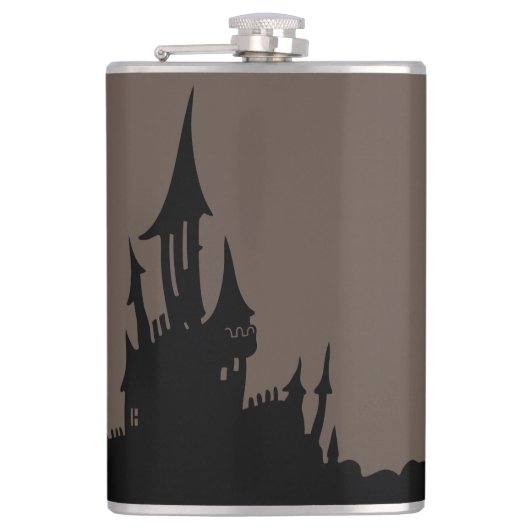 Spooky Mansion Halloween Flask Flachmann (Vorderseite)
