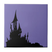 Spooky Mansion Halloween Keramik Tile Fliese (Vorderseite)