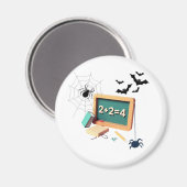 Spooky Math Teacher Magnet (Vorderseite/Rückseite)