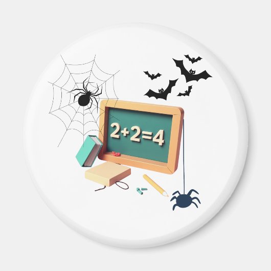 Spooky Math Teacher Magnet (Vorne)