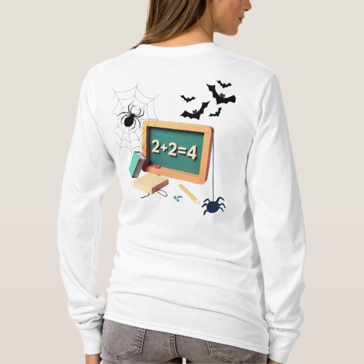 Spooky Math Teacher T-Shirt (Rückseite)