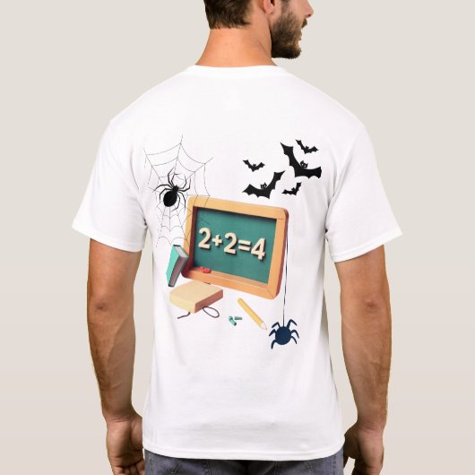 Spooky Math Teacher T-Shirt (Rückseite)