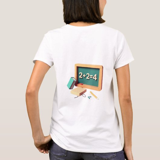 Spooky Math Teacher T-Shirt (Rückseite)