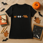 Spooky Mathe Teacher Halloween Pumpkin & Ghosts T-Shirt