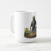 Spooky Mechanic Swamp Creature Funny Halloween Mug Kaffeetasse (Vorderseite Links)