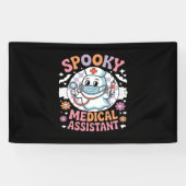Spooky Medical Assistant Niedlich Halloween Essent Banner (Horizontal)
