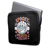Spooky Medical Assistant Niedlich Halloween Essent Laptopschutzhülle (Vorderseite Links)
