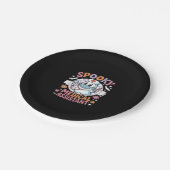 Spooky Medical Assistant Niedlich Halloween Essent Pappteller (Schrägansicht)