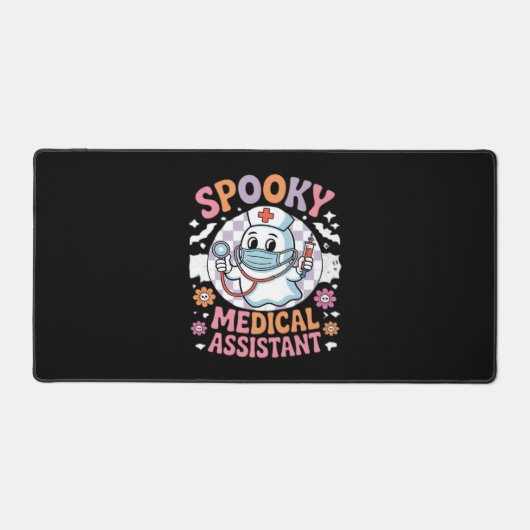 Spooky Medical Assistant Niedlich Halloween Essent Schreibtischunterlage (Vorderseite)