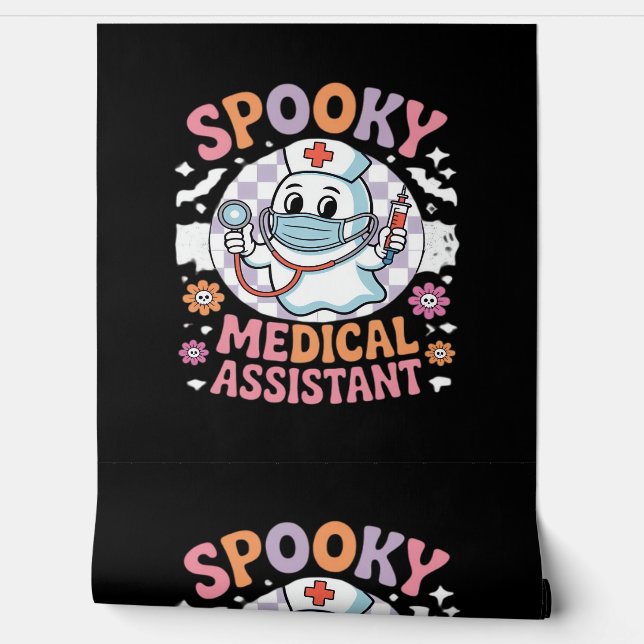 Spooky Medical Assistant Niedlich Halloween Essent Tapete (Abrollen)