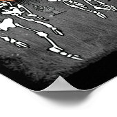 Spooky Meme tanzt Skeletts Balletttanz Poster (Ecke)