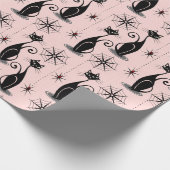 Spooky Meow Atomkatzen Geschenkpapier (Ecke)
